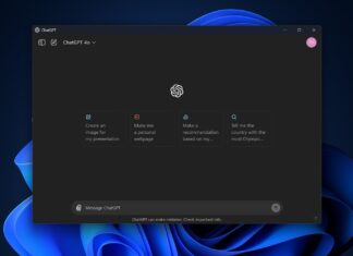 ChatGPT app for Windows 11