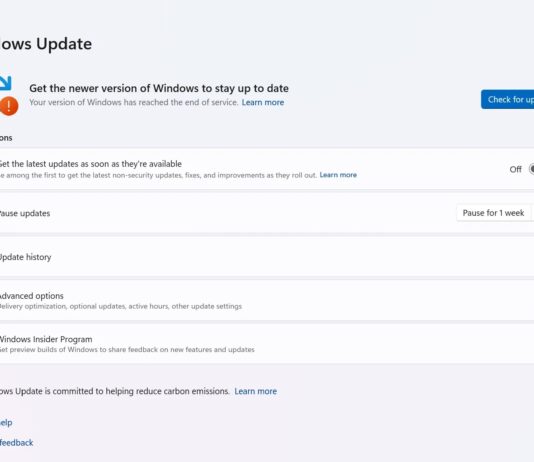 Get the newer version of Windows to stay up to date. Your version of Windows has reached the end of service