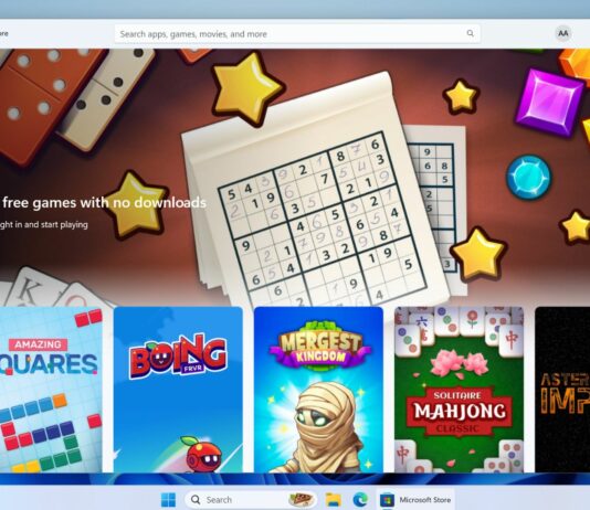 Instant Games in Microsoft Store Windows 11