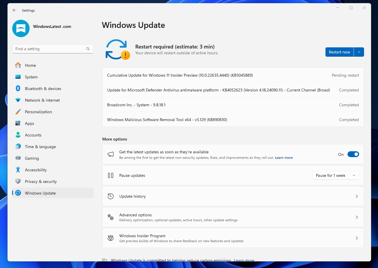 KB5045889 update for Windows 11