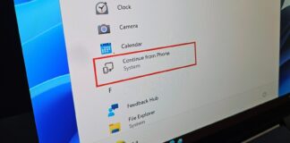 Windows 11 Continue from Phone