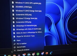 Windows 11 taskbar jump list upgrade