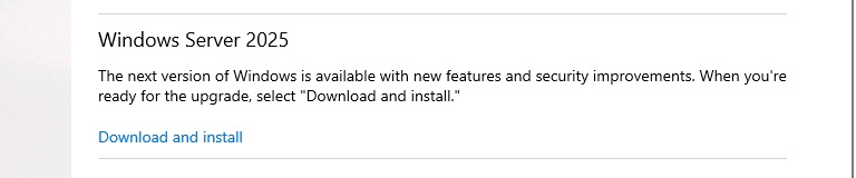 Windows Server 2025 release